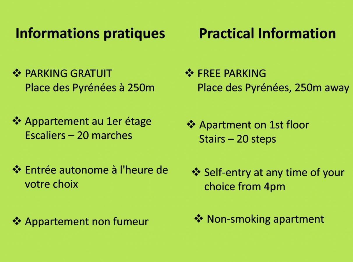 Le Montferrat - 65M2 - 2 Chambres - Rue De La Grotte - Hyper Centre Lourdes Buitenkant foto